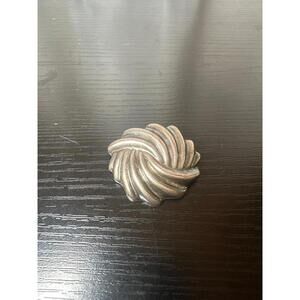 Vintage Taxco Mexico 925 Sterling Silver Swirl Brooch Pin